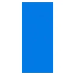 Solfolie til pool - Rektangulær bobleoverdækning - 10,97 x 4,88 m - 0,30 mm - PE-materiale - Varmeabsorberende og -bevarende - Blå