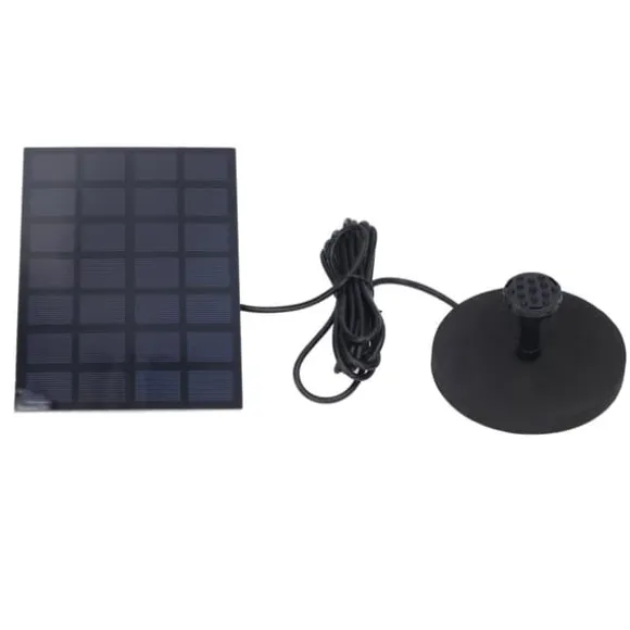 Solfontän Multifunktionell soldriven flytande fontän för fågelbaddamm Pool Fish Tank 7V 2,5W