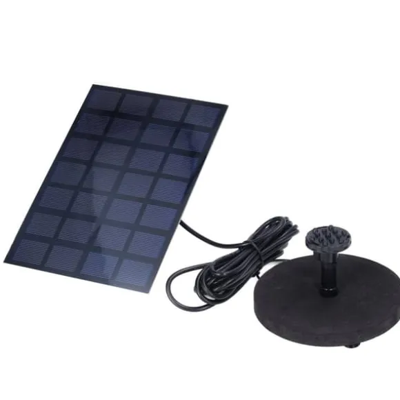 Solfontän Multifunktionell soldriven flytande fontän för fågelbaddamm Pool Fish Tank 7V 2,5W