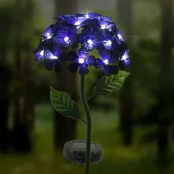 Solsimulering Hortensia Lys Terrasse Græsplæne Dekorative Lys Havelys