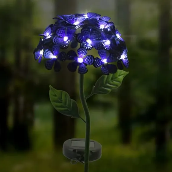 Solsimulering Hortensia Lys Terrasse Græsplæne Dekorative Lys Havelys