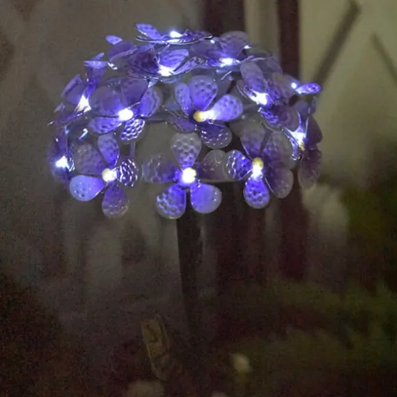 Solsimulering Hortensia Lys Terrasse Græsplæne Dekorative Lys Havelys