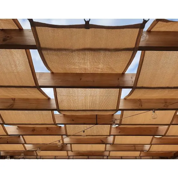 Solskærmsbælte til pavillon HDPE 0,4x5 Sand