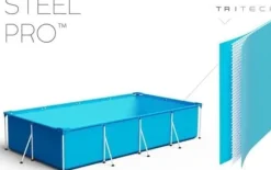Sommer sjov garanteret med denne store overjordiske pool - Komplett med pumpe, filtre og reparationssæt