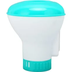 Spa Chemical Dispenser med termometer Återanvändbar Lake Blue Swimming Pool Chlorine Tablet Floater