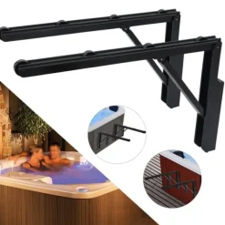 Spa cover-løfter - Hot Tub Cover Lifter / Spa Cover Roller - Universal pasform til flere størrelser og former - Fritstående - 2-pak - Rosa