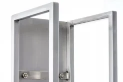 Spark Firewood Rack - Stainless Steel Metal, 140 cm Height
