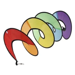 Spiral Rainbow Vindstrimmel Vindmølle Farverig Vindklokke til Have Hjem Udendørs Camping Telt Dekoration