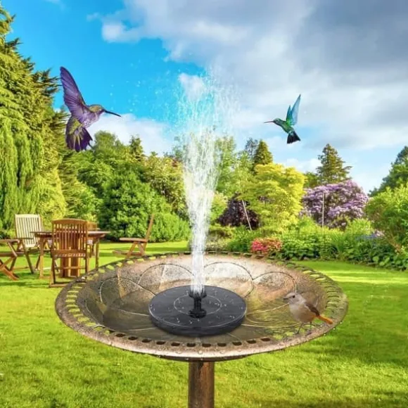 Springvand - Solar Springvand / Vand Springvand Solcelle - 18 cm