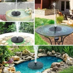 Springvand - Solar Springvand / Vand Springvand Solcelle - 18 cm