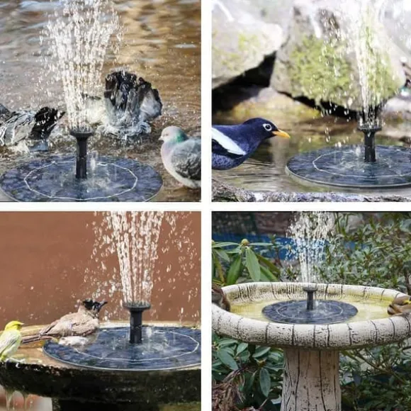 Springvand - Solar Springvand / Vand Springvand Solcelle - 18 cm