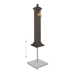 Springvand, 71x17x21 cm, Brun
