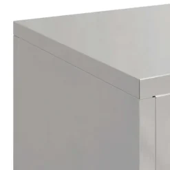 Sæt af 3 stilfulde planteholdere i rustfrit stål | Størrelse: 24x24x75 cm | Farve: Sølv