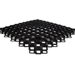 Sæt med 4 produkter. Plastbelægningssten MULTI GRID sort, højde 40 mm / 600x600 mm
