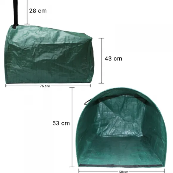 Sæt med 2 produkter. Sammenfoldelig havespand FLAD AFHENTNING - 200L
