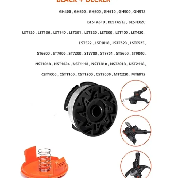 Sæt med reservespoler til BLACK+DECKER AF-100
