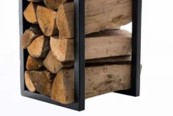 StandhoodTrek Spark - Fire Wood Holder - Høj kvalitet og bæredygtighed Farve: Matte sort | Størrelse: 180 cm