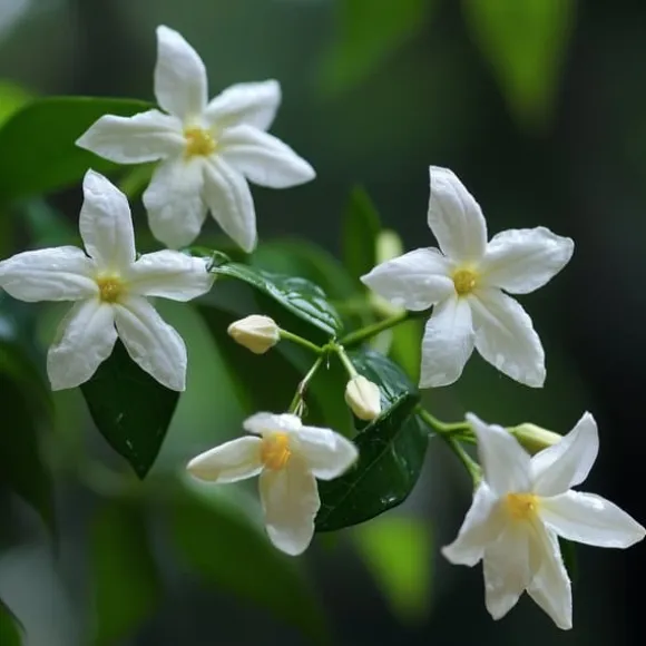 Stjernejasmin - Sæt med 3 - Jasminum 'Officinale' - Højde 25-40cm - ⌀9cm