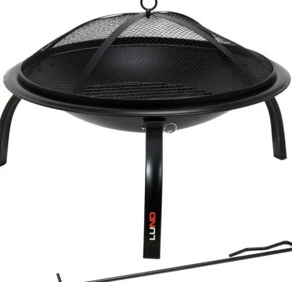 STÅLPELDSPEJS MED FOLDBARE BEN 56*39CM - W-99912