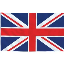Storbritannien flag og flagstang 5,55 m aluminium - Storbritannien Flag - Storbritannien-flag - Home & Living