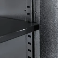 Stort elektronisk pengeskab 50x35x34 + 4 batterier - sort