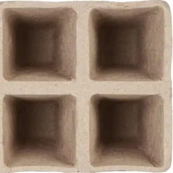 Sætte med plantepotter, 5x3,5x3,5 cm, Brun