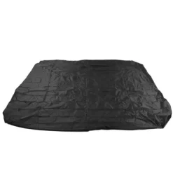 Støvbetræk til udendørs badekar 190 sølvbelagt polyestertaft vandtæt varm kildebetræk firkantet spabad regntæt betræk 210x210x30cm sort
