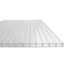 Stykke drivhus flervægsplade / klar polycarbonat 700x1500mm - 6mm, 3stk.