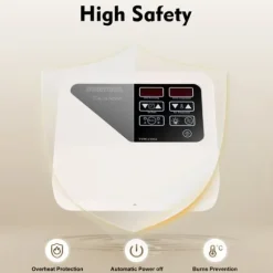 Styring til saunaovn - Temperaturcontroller - Tørsauna - 3–9 kW - 220–240 V - Lysstyring maks. 60 W - Drejeknap - Plast