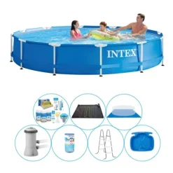 Super Deal Pool - 8 stk - Intex Metalramme Rund 366x76 cm
