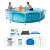 Super Deal Pool - 8 stk - Intex Metalramme Rund Strand 305x76 cm