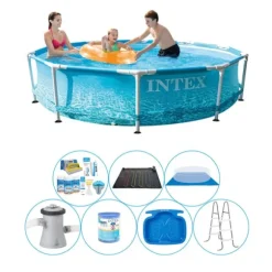 Super Deal Pool - 8 stk - Intex Metalramme Rund Strand 305x76 cm