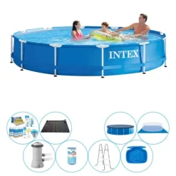 Super Deal Pool - Intex Metalramme Rund 366x76 cm