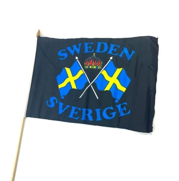 Svensk flag på pind