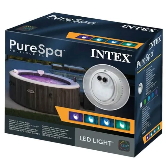 Svømmebassin lys Intex 28503 12 x 12 x 6,5 cm Multifarvet (8 enheder)