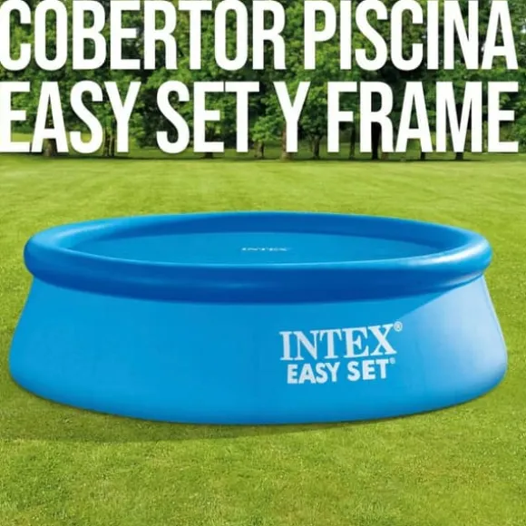Swimmingpool Cover Intex 29023 EASY SET/METAL FRAME Ø 448 cm 419 x 419 cm