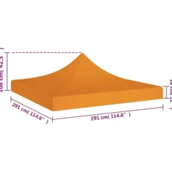 Tag til festtelt 3x3 m 270 g/m² orange - Tag Til Festtelt - Tage Til Festtelte - Home & Living