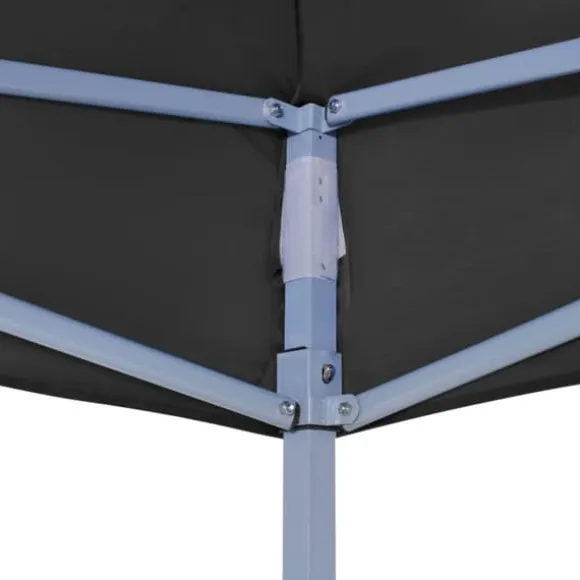 Tag til festtelt 6x3 m - UV- og vejrbestandigt | Farve: Sort | Størrelse: 270 g/m²