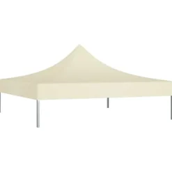 Tag til festtelt 2x2 m - UV-bestandigt & vejrresistent | Farve: Creme | 270 g/m²