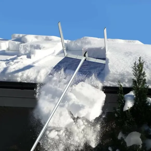 Tagrydningsskovl, 20/640 cm, Sølv og Marineblå