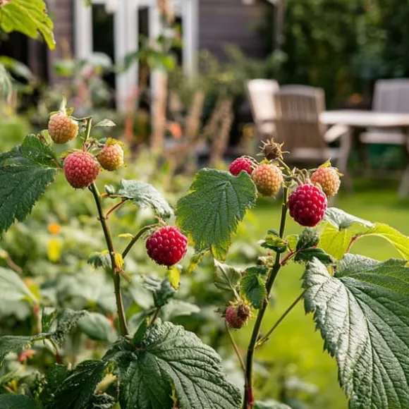 Taybær - Sæt med 3 - Rubus 'Tayberry' - Højde 25-40cm - ⌀9cm