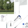 Teleskopflagstang 5,5 m aluminium sølvfarvet - Flagstang - Flagstænger - Home & Living