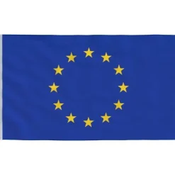 Teleskopisk flagstang med Europaflag - Aluminium | Højde: 5,55 m