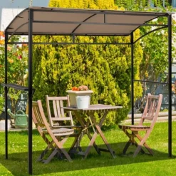 Terrasse Grilltelt, 216x134x211 cm, Brun