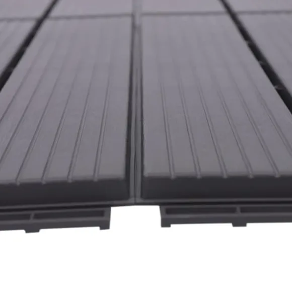 Terrassefliser - Klik-/Interlocking gulvfliser - PP-plast - 22-pak - Udendørs - DIY montering