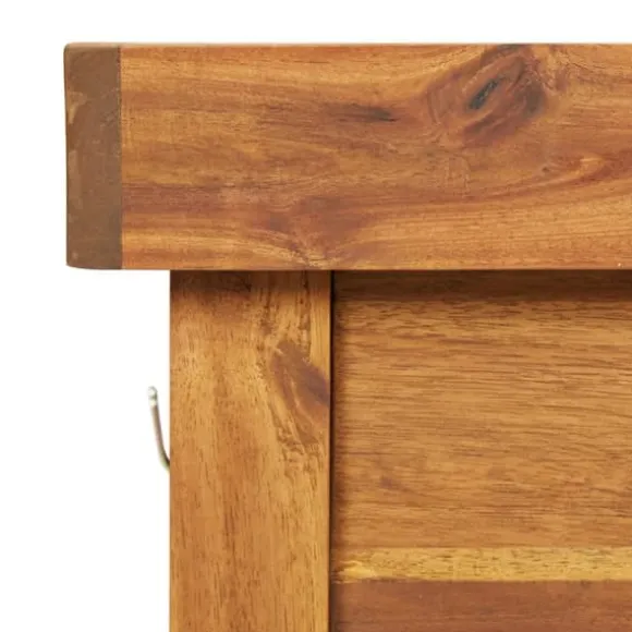 The Living Store arbejdsbord til haven med zinktop massivt akacietræ - Planteborde