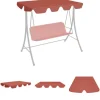 The Living Store baldakin til havegynge 188/168x145/110 cm terrakottafarvet - Festtelte & havepavilloner – tage