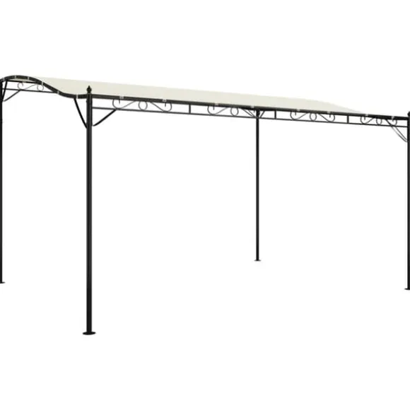 The Living Store baldakin 4x3 m 180 g/m² stof og stål cremefarvet - Festtelte & havepavilloner