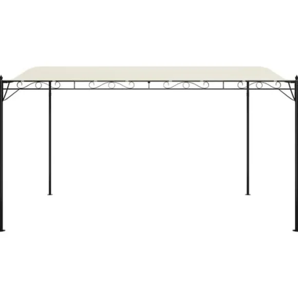 The Living Store baldakin 4x3 m 180 g/m² stof og stål cremefarvet - Festtelte & havepavilloner