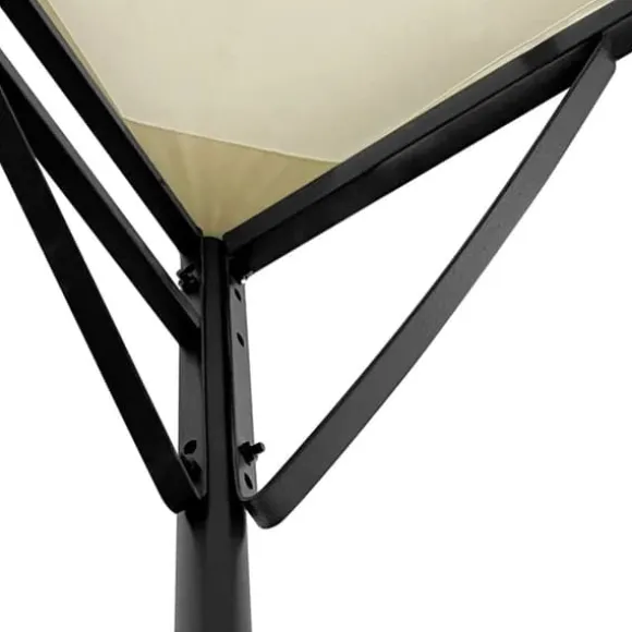 The Living Store baldakin 4x3 m 180 g/m² stof og stål cremefarvet - Festtelte & havepavilloner